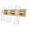 Z-Lite Lawson 3 Light Vanity, Rubbed Brass & Clear 343-3V-RB - alternate 2